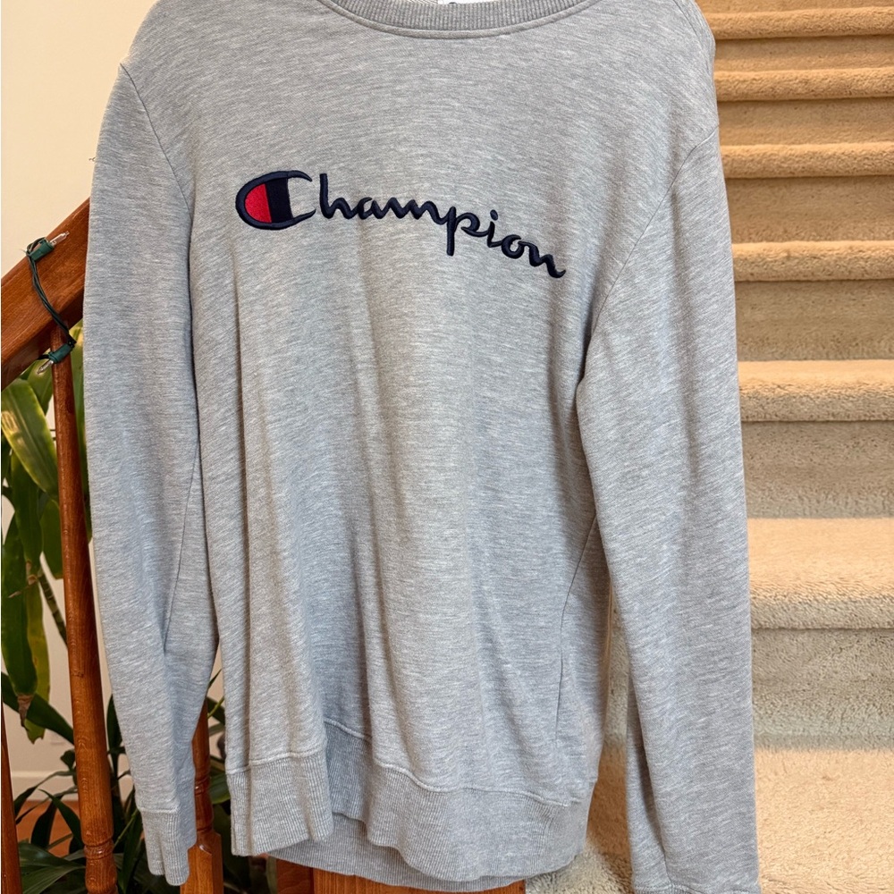 Champion Heather Gray Crewneck Sweatshirt